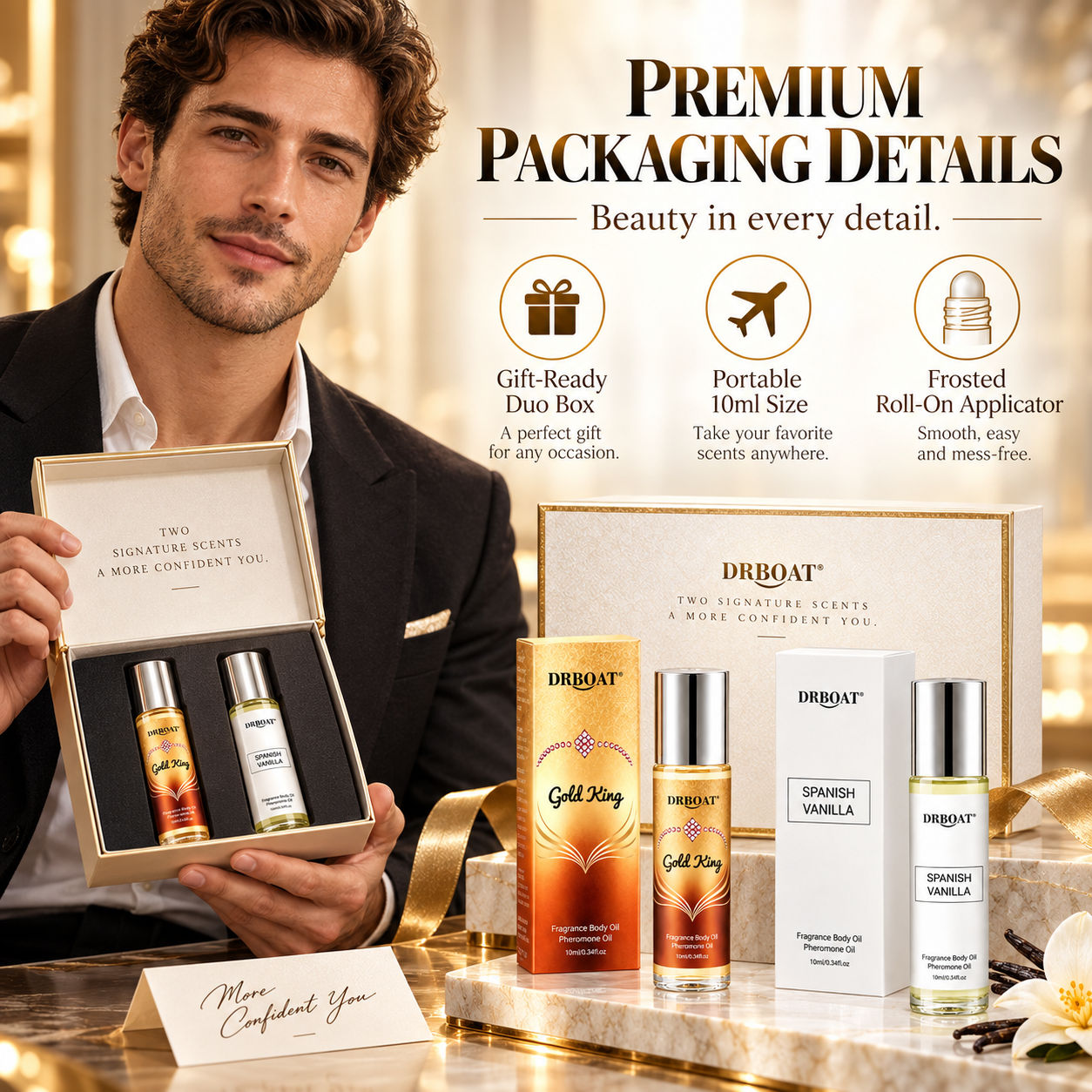 Men Duo Roll-on Perfume Oil Ki - Perfume Alcohol Fragrance review and price